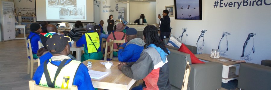 Staff members of Taurus Chemicals during an informative presentation by Xolani Lawo at APSS